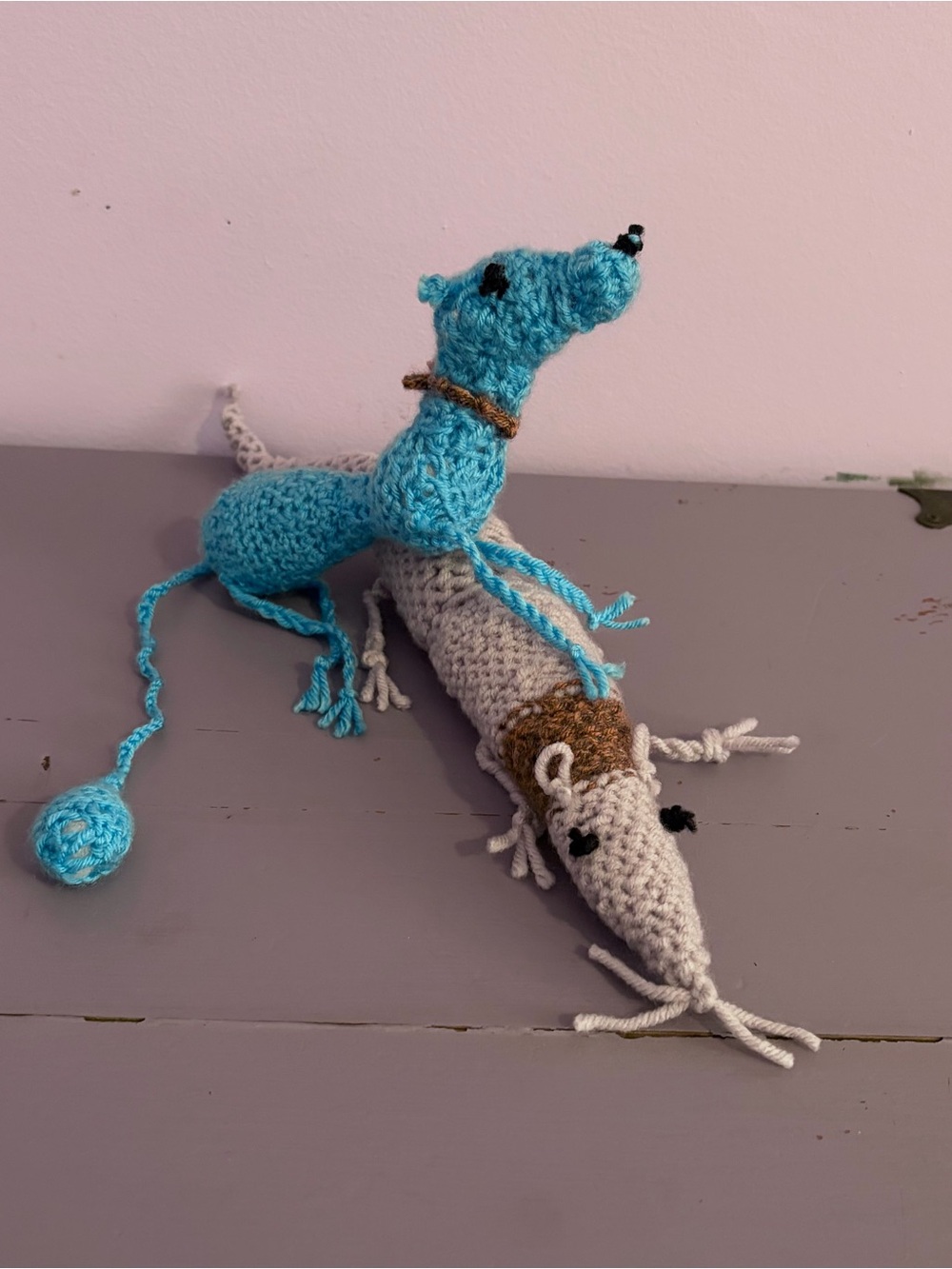 14” 🐀RAT🐀 & 8” 🦁LIONESS🦁 CROCHET Plush HANDMADE Custom COLLECTIBLES